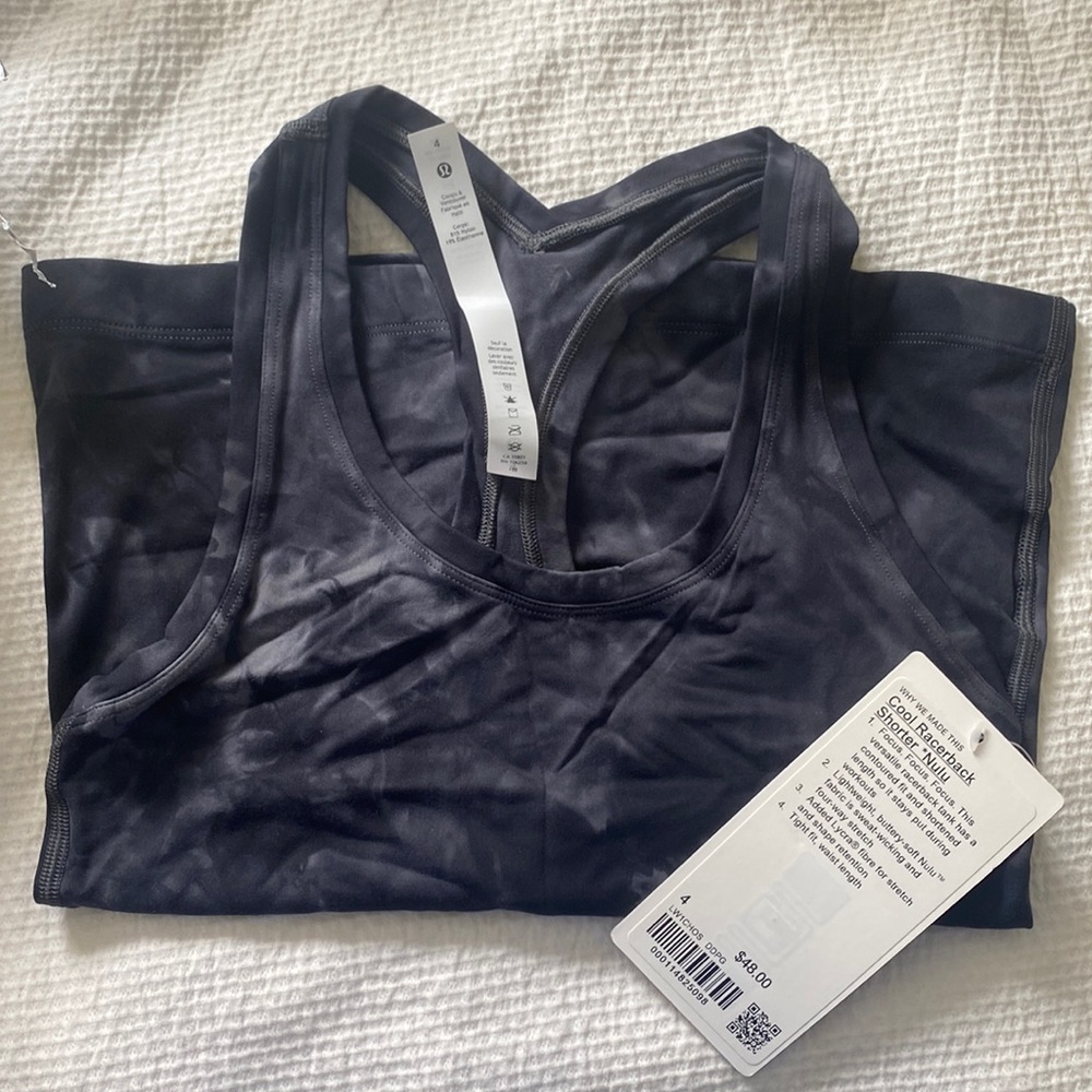 Lululemon cool racer back shorter nulu